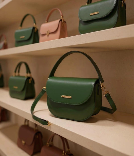 Snappy Olive Dual Strap Bag