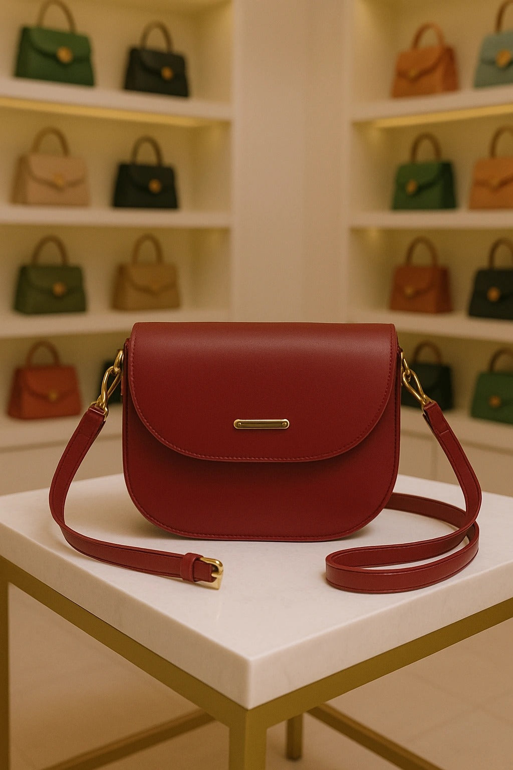 Snappy Olive Dual Strap Bag