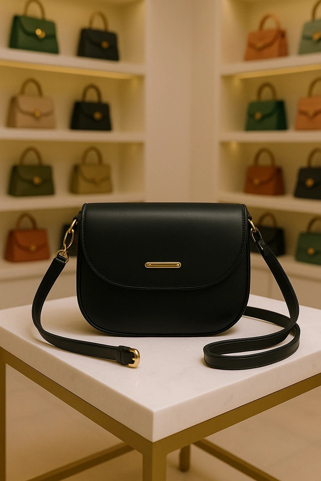 Snappy Olive Dual Strap Bag